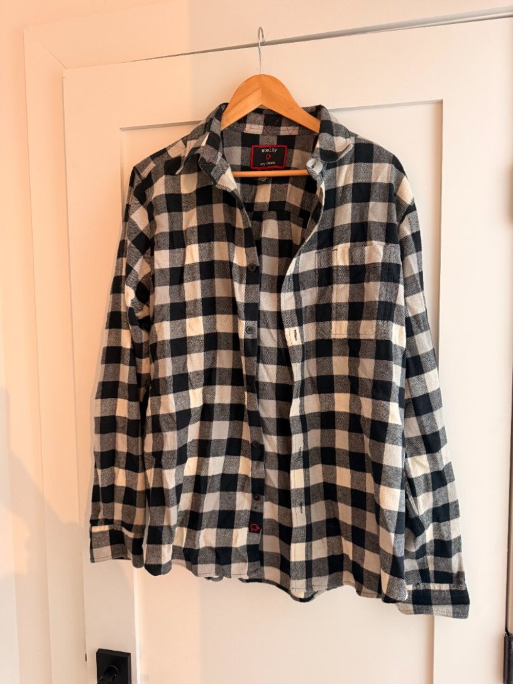 Men's Wool Cotton Flannel Button Down